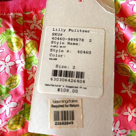 NWT Lilly Pulitzer skirt - Picture 2 of 4